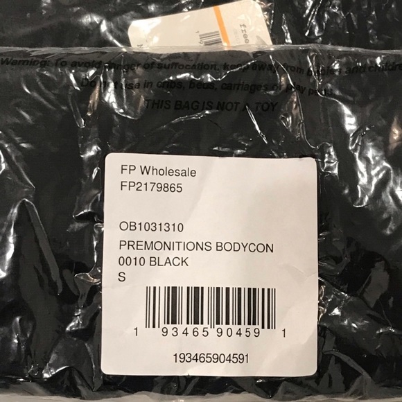 Free People Premonition Bodycon Dress Black Lace - Picture 2 of 3